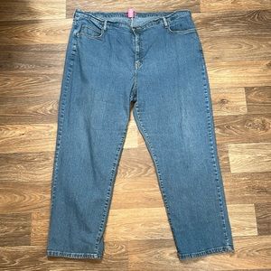 Liz‎ & Me Signature Women’s Medium Wash Straight Leg Jeans Size 26W